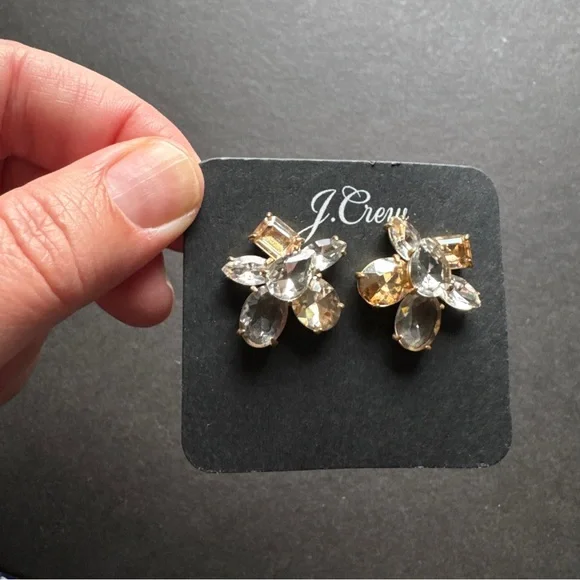 J. Crew Crystal stud earrings